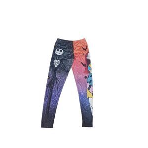 Disney The Nightmare before Christmas jack and Sally leggings large